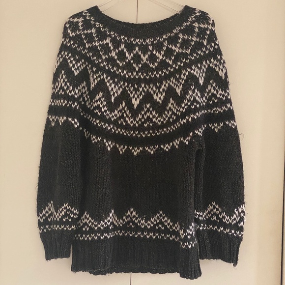 90s I Jones New York Sport I Fair Isle Sweater Knitted By Hand - Picture 13 of 16
